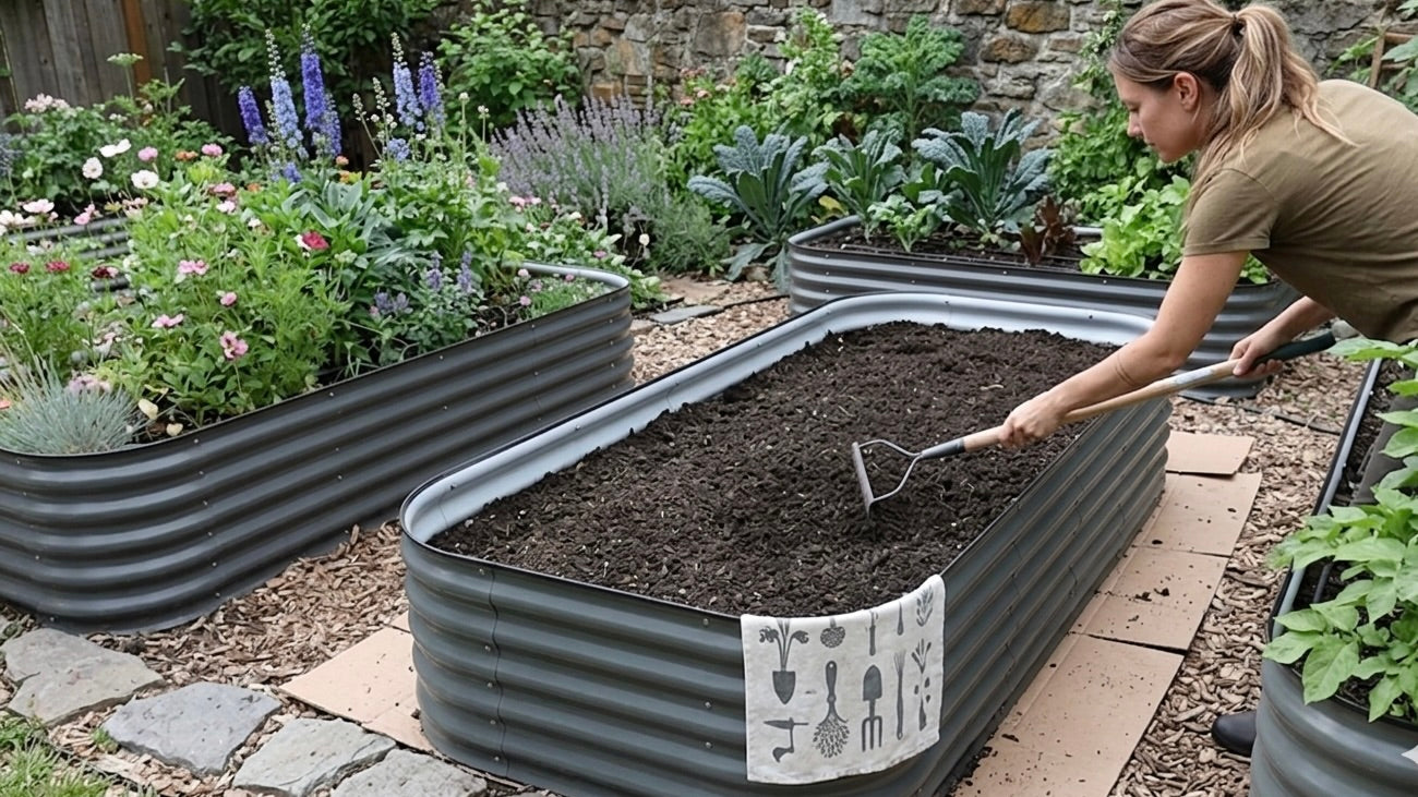 Add and level your soil